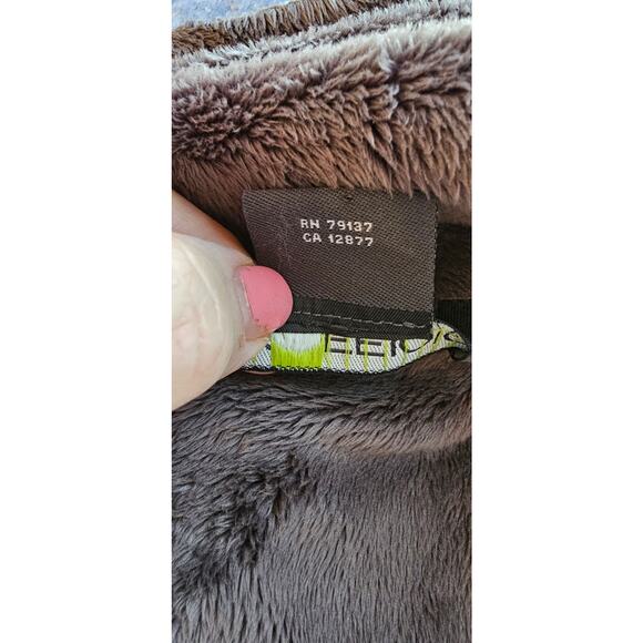 ExOfficio Women's Gray Striped Faux Fur Long Sleeve Snap Front Coat Size Small - Picture 9 of 13